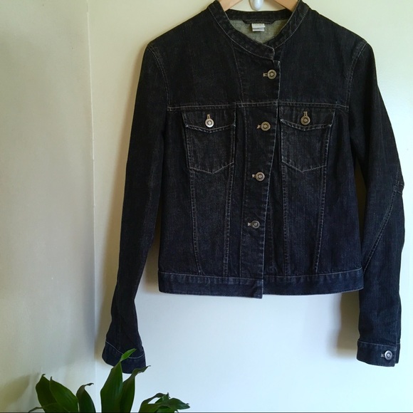 Garnet Hill Dark Blue Denim Jacket - Picture 3 of 6